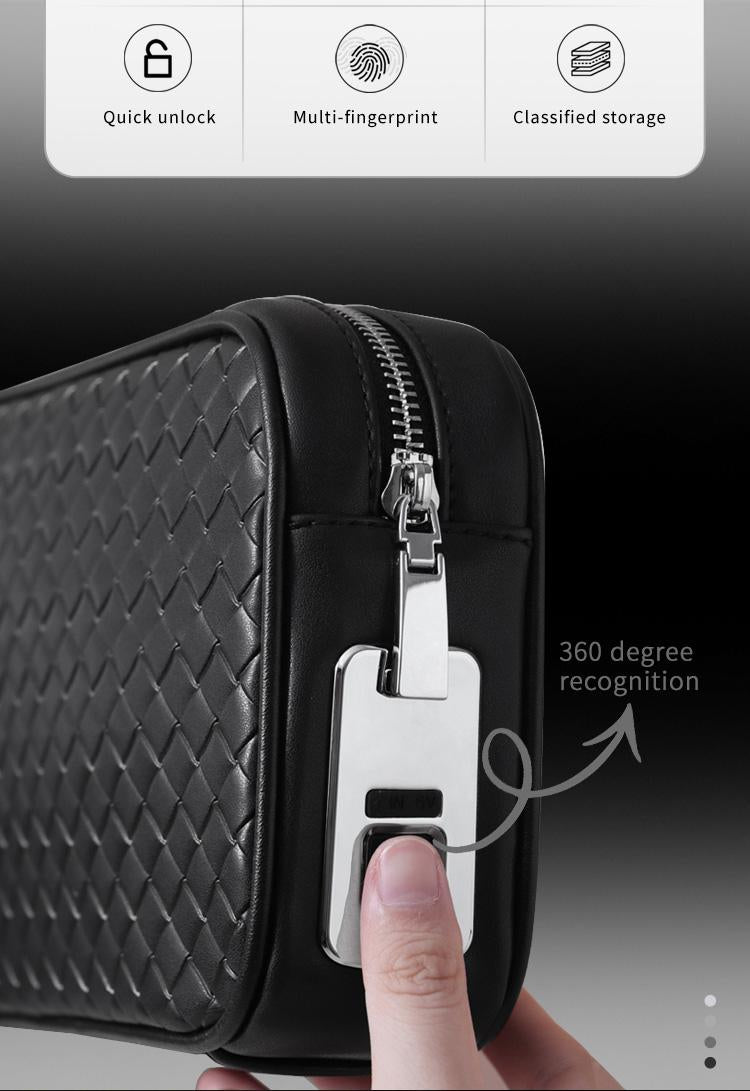 Business Men's Anti-Theft Bag | Fingerprint Lock Clutch