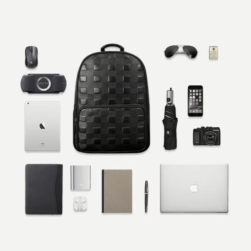 Fingerprint Lock Backpack & Luxury Leather
