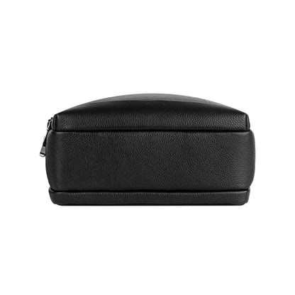 Full-Grain Leather Fingerprint Business-Casual Backpack