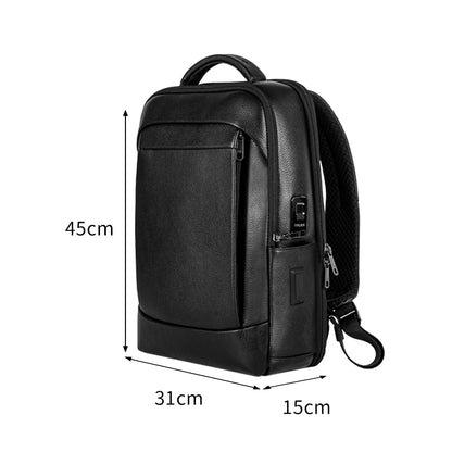 Vanguard One - Leather Fingerprint Unlock Backpack