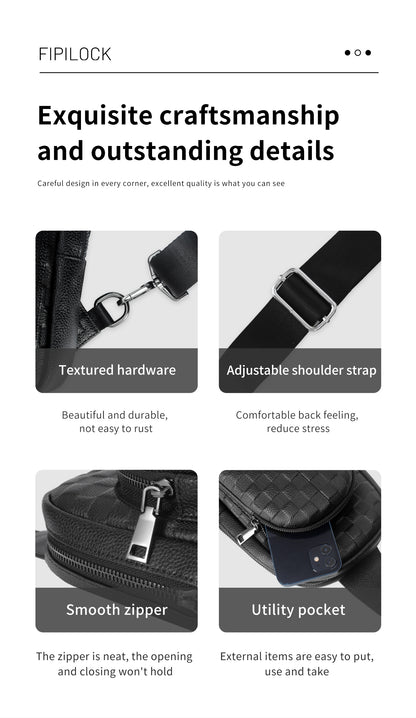 Fingerprint Lock Crossbody Bag