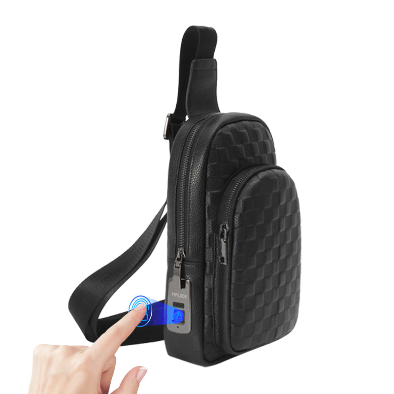 Fingerprint Lock Crossbody Bag