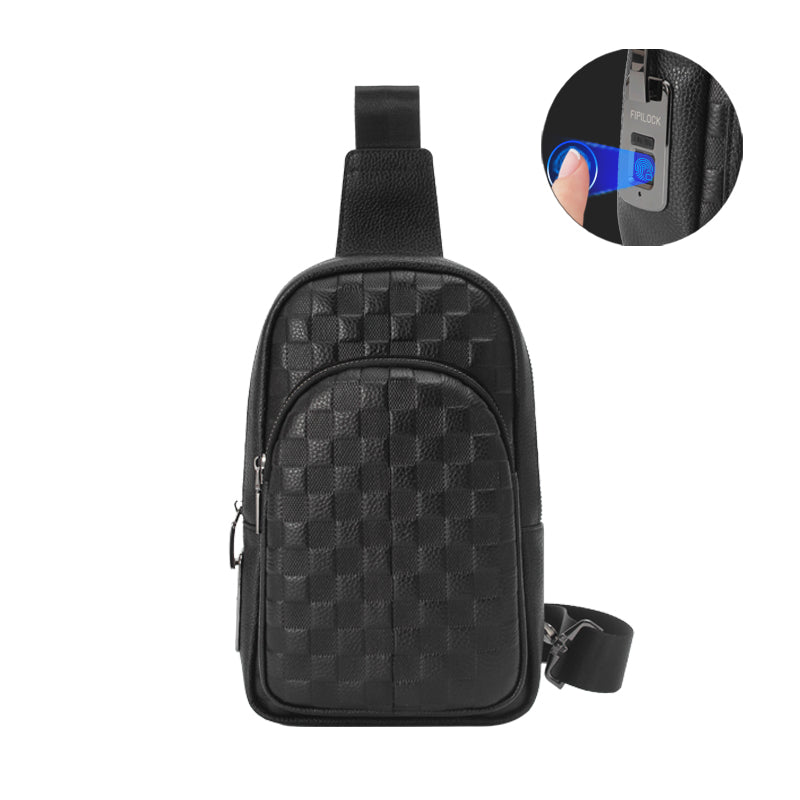 Fingerprint Lock Crossbody Bag