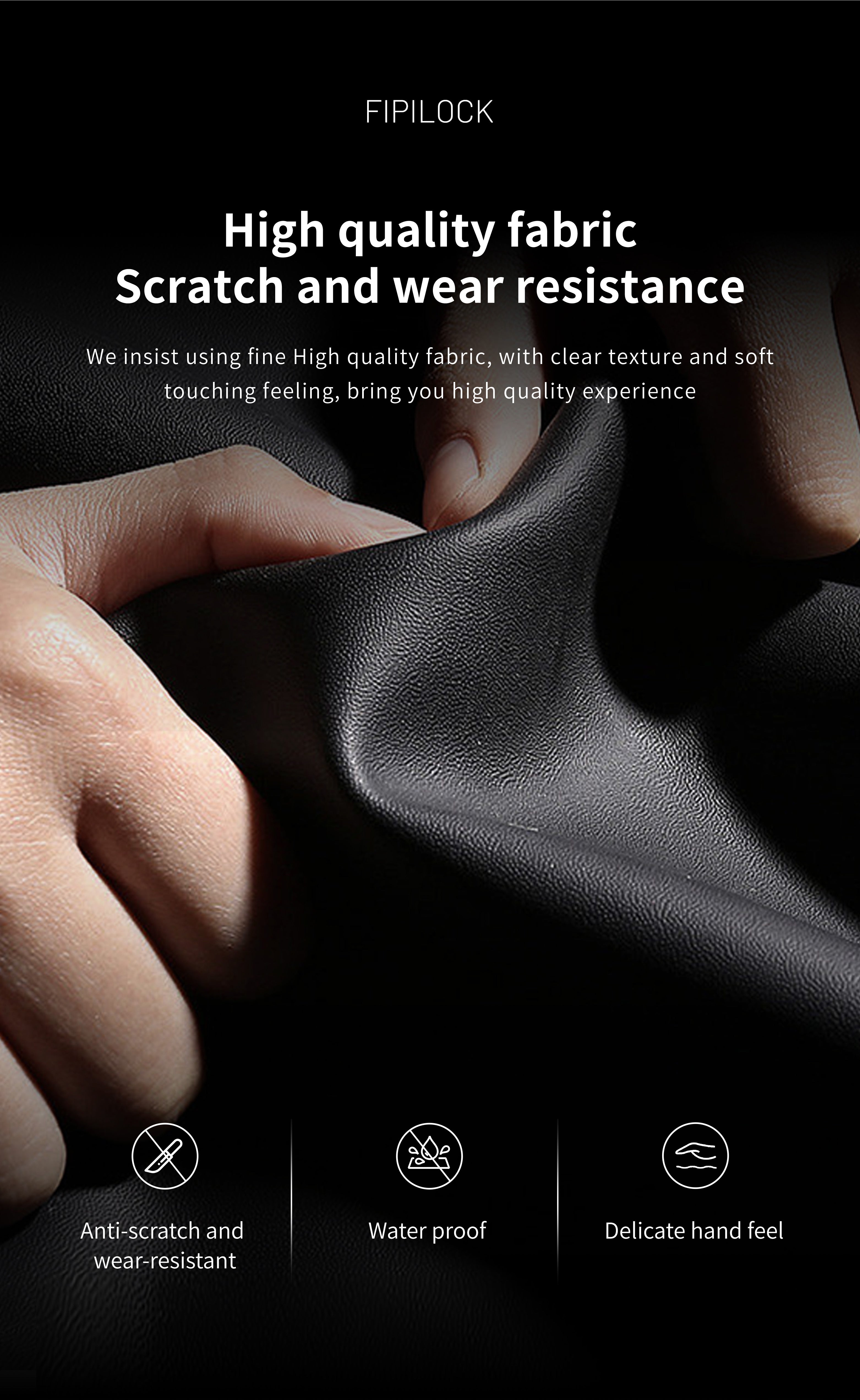 Fingerprint Lock Clutch — Anti-Theft Vegan Leather Purse for Women