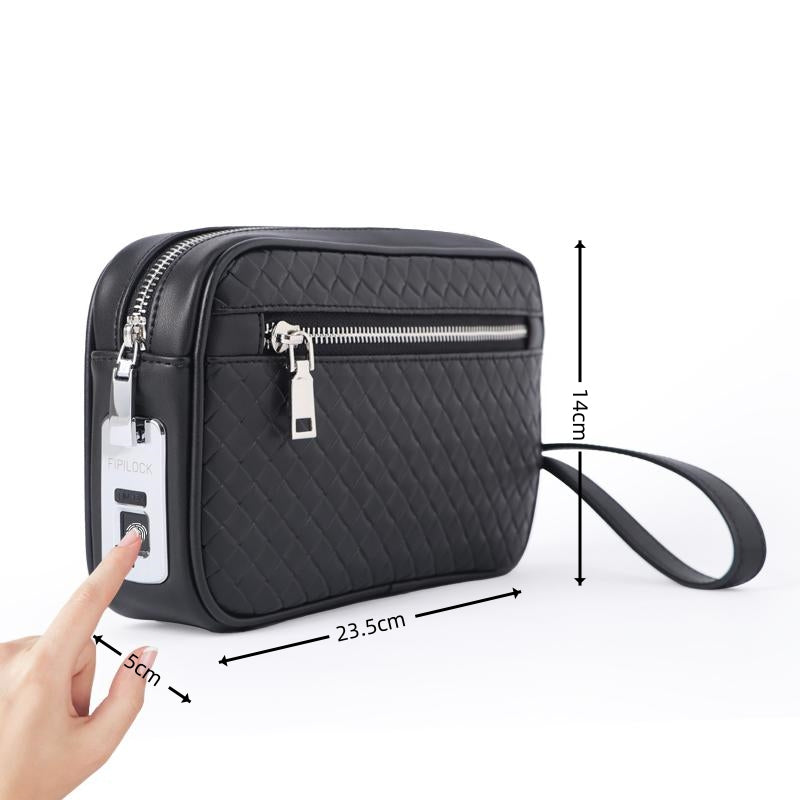 Business Men's Anti-Theft Bag  | Fingerprint Lock Clutch
