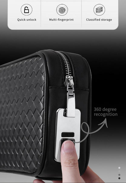 Business Men's Anti-Theft Bag  | Fingerprint Lock Clutch