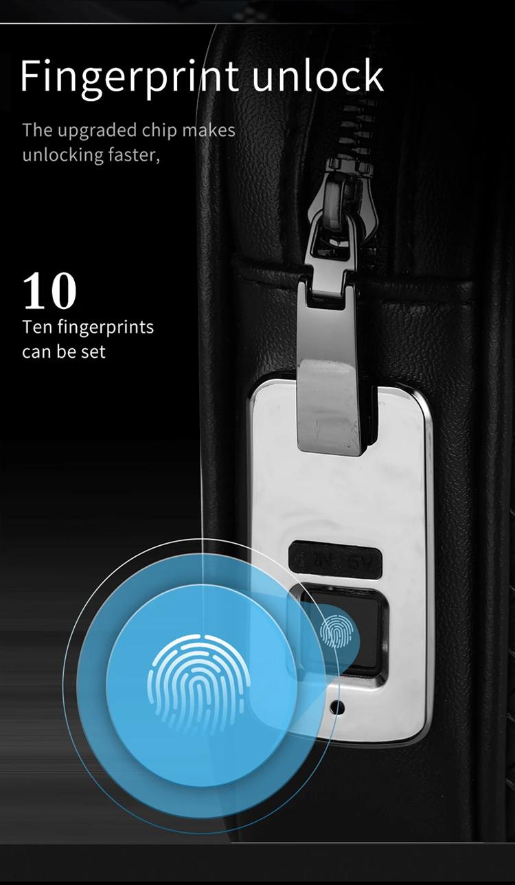 Business Men's Anti-Theft Bag  | Fingerprint Lock Clutch
