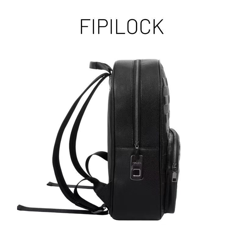 Fingerprint Lock Backpack & Luxury Leather