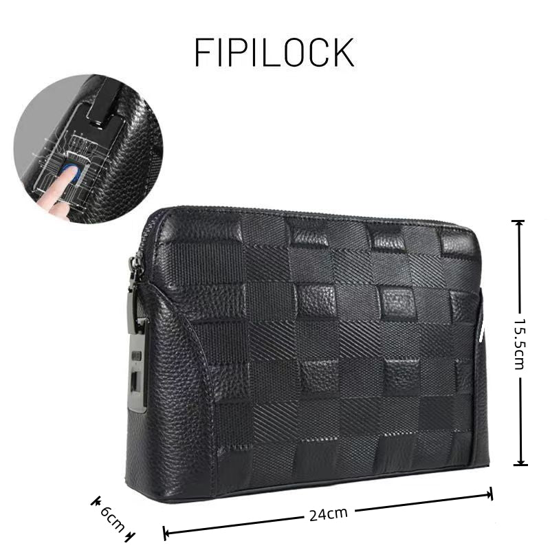 Fingerprint Lock Clutch  | Anti-Theft Handbag